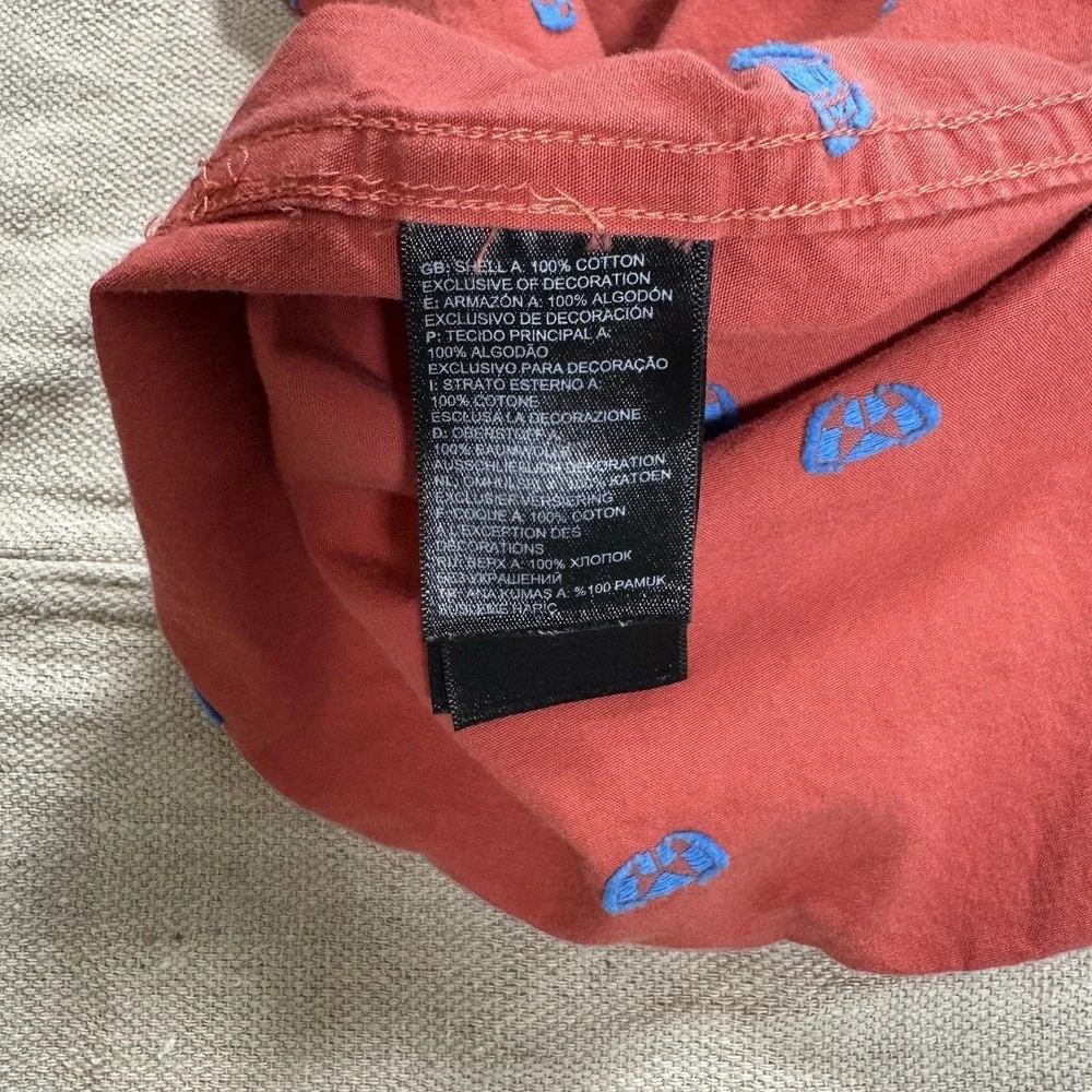 The North Face Shirt Mens XL Red Camp All Over Print Tents Button‎ Up Hiking